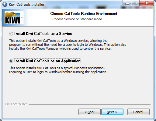 Kiwi CatTools application