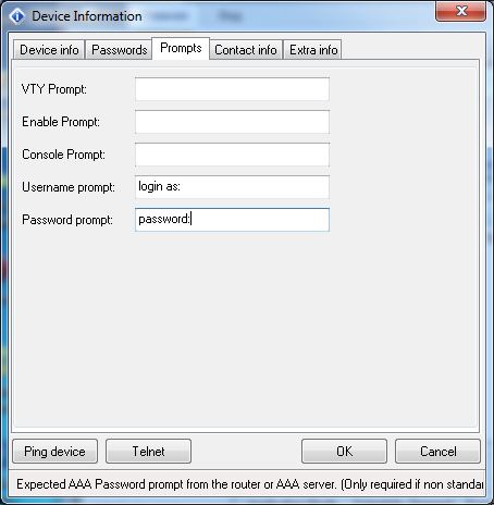 Kiwi CatTools device information