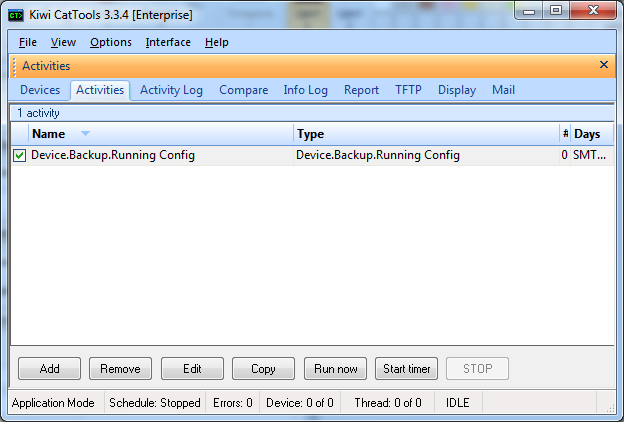 Kiwi CatTools activity