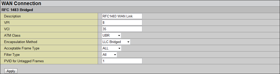 Настройка модема Billion Bipac 8500