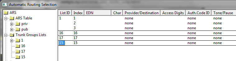 Alcatel 4200 ARS Trunk groups lists.png