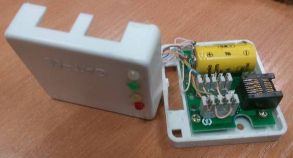 Компоновка деталей тестера для чистки коммутационного шкафа